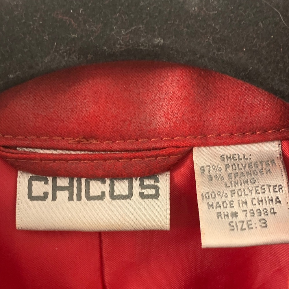 Chico's Red Jacket - Picture 2 of 5